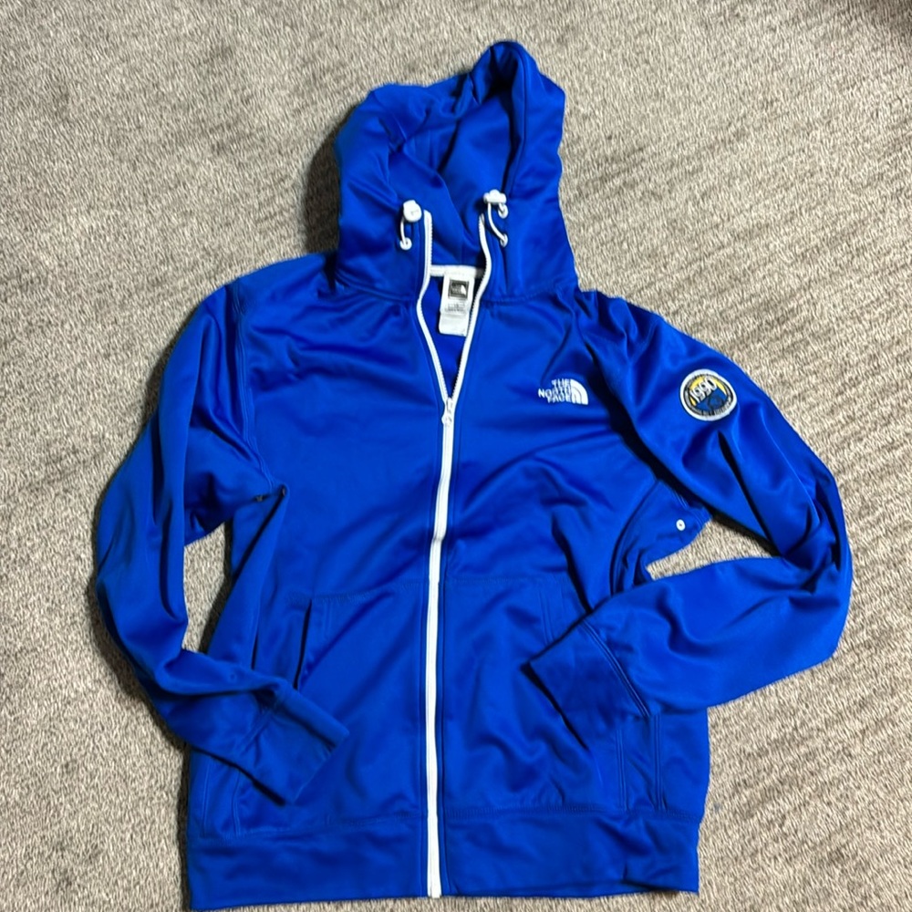 The North Face full zip hoodie - large